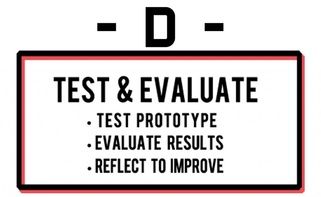 Engineering Design Process - Step D - Test and Evaluate
