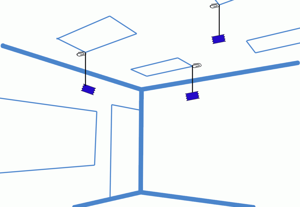 Paper Helicopter Classroom 200 cm Drop Points - 3D View