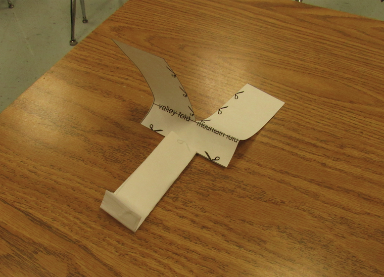 MYP design project ideas with paper helicopter design - traditional paper helicopter