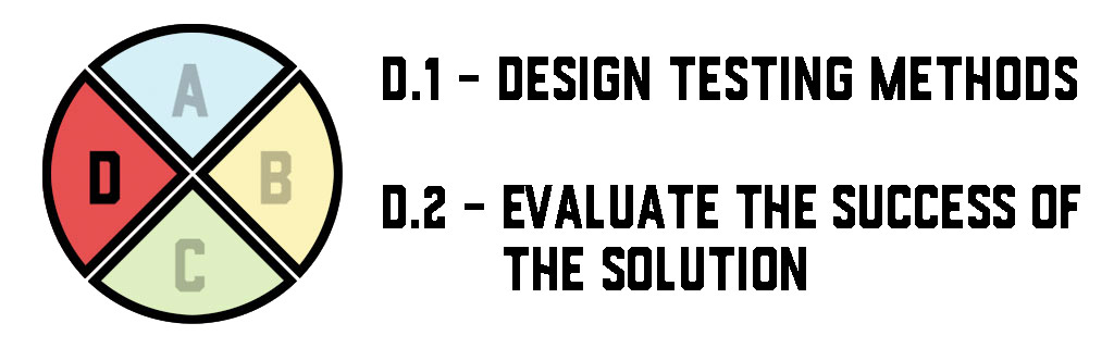 MYP Design Criterion D Evaluating Strand D.1 and Strand D.2