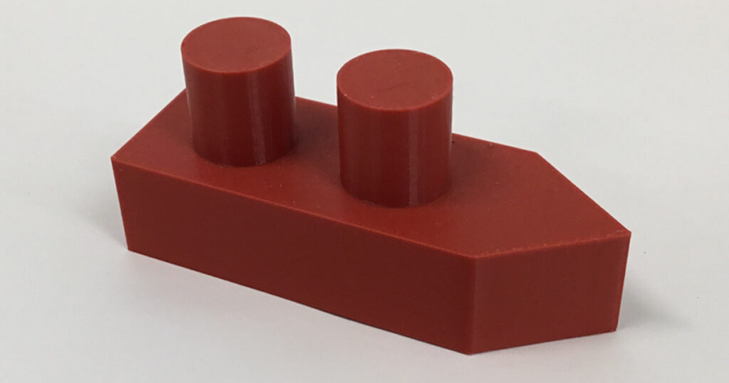 3D printed boat made with basic shapes in Tinkercad
